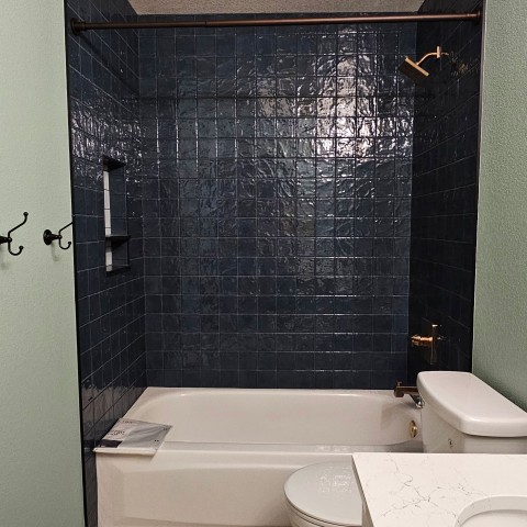 Project La belle antique blue shower, Castle Rock, Colorado ' image - ' 6