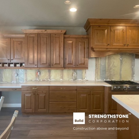 Project Gold trims kitchen backsplash, Lone Tree, Colorado ' image - ' 1