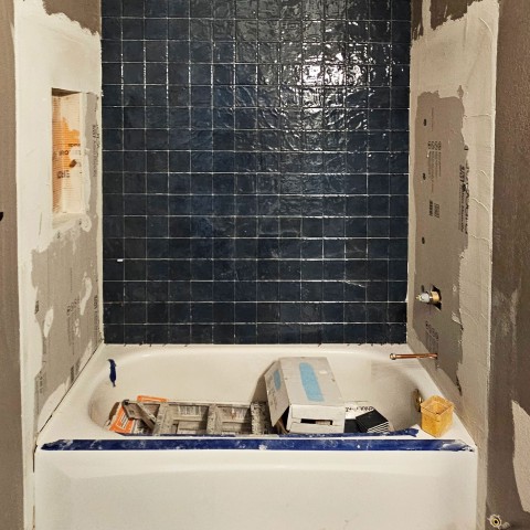 Project La belle antique blue shower, Castle Rock, Colorado ' image - ' 3