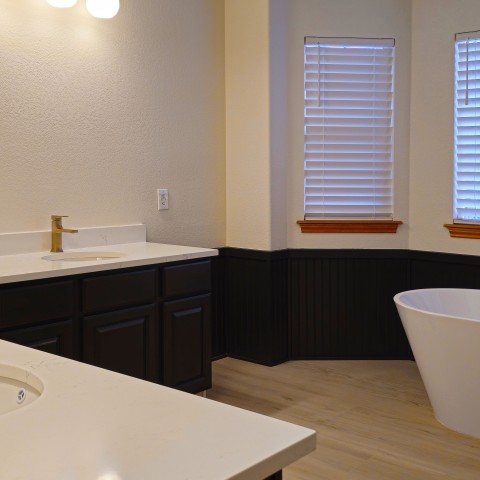 Project Master bath remodeling, heated floor, self standing tub, cabinets, Castle Rock, Colorado ' image - ' 1