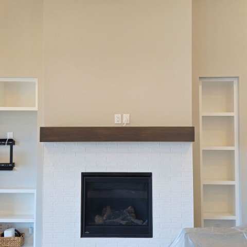 Project Fireplace renovation tile to stack stone, Castle Rock, Colorado ' image - ' 1