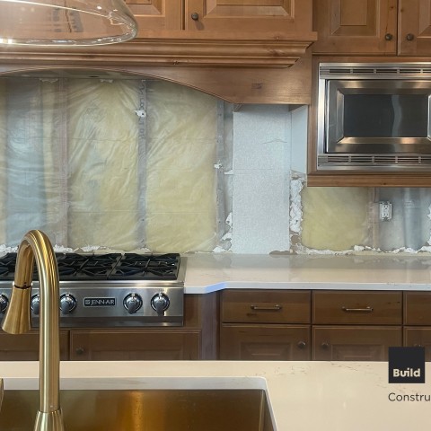 Project Gold trims kitchen backsplash, Lone Tree, Colorado ' image - ' 2